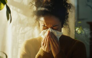 woman with seasonal allergies